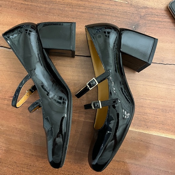 Sezane Black Patent Leather Mary Jane Shoes - Picture 2 of 3